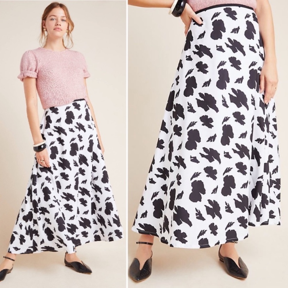 Anthropologie Sanchita midi flare Aline skirt